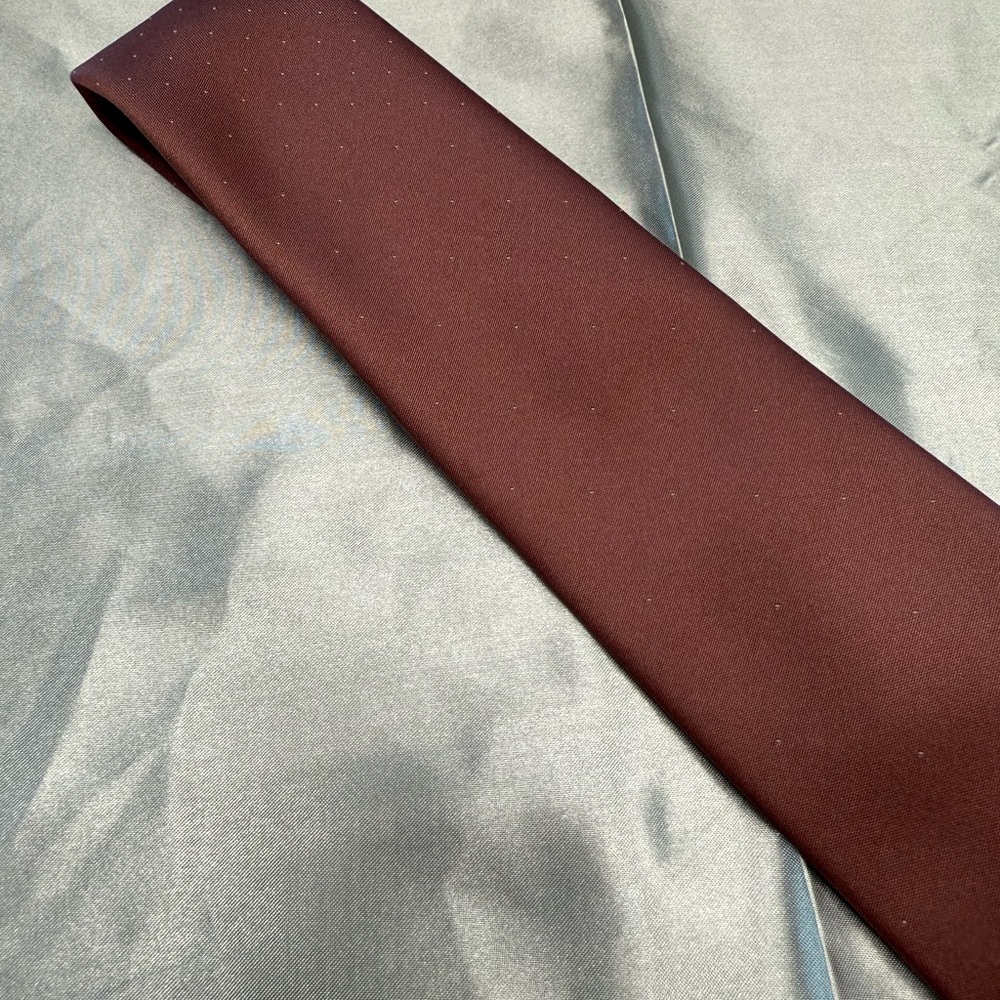 Oscar de la Renta Vintage Men’s Dusty Pink Neck Tie - Picture 4 of 6